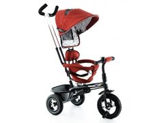 Tricicleta EURObaby cu scaun rotativ T306E - Rosu